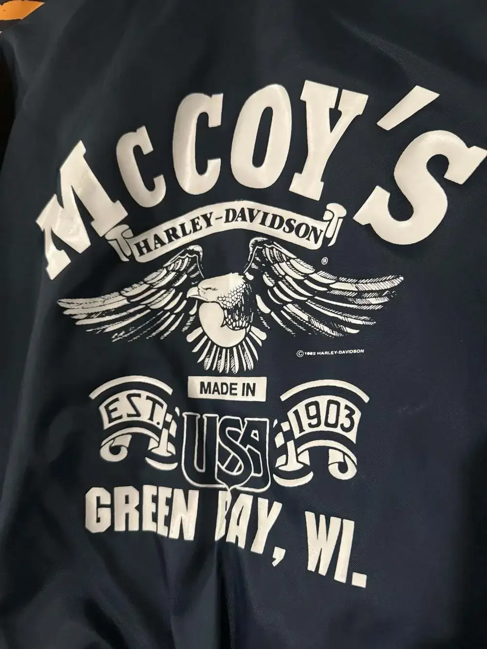 Vintage Harley Davidson 1980s Bomber Jacket Men’s Small